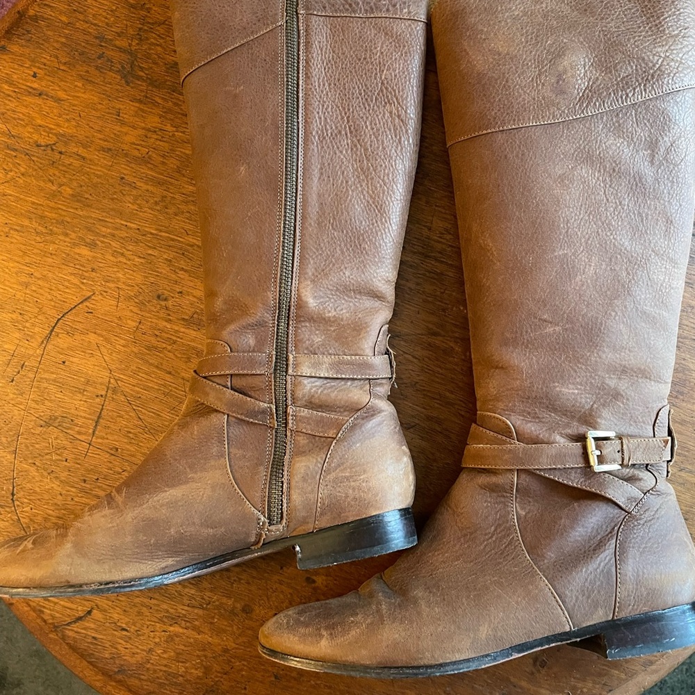 Johnston & Murphy leather tall boots